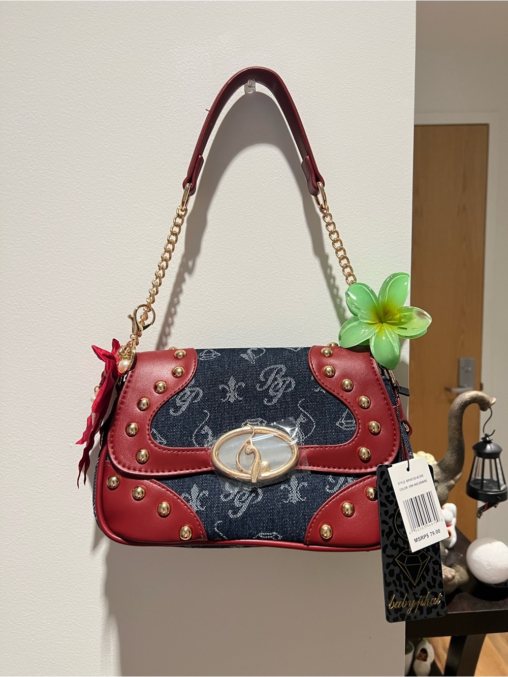 NWT Baby Phat Y2K Navy Shoulder Bag